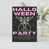 Volwassenen Halloween Party  Gothic Skull Kaart (Staand voorkant)