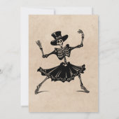 Volwassenen Halloween Party  Gothic Skull Kaart (Achterkant)