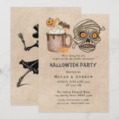 Volwassenen Halloween Party  Gothic Skull Kaart (Voorkant / Achterkant)