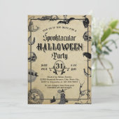 Volwassenen Halloween Party  Gothic Skull Kaart (Staand voorkant)