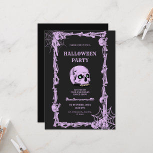 Volwassenen Halloween Party  Gothic Skull Kaart