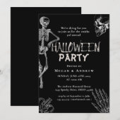 Volwassenen Halloween Party  Gothic Skull Kaart (Voorkant / Achterkant)