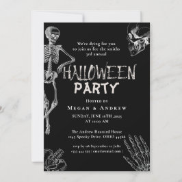 Volwassenen Halloween Party Gothic Skull Kaart