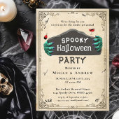 Volwassenen Halloween Party  Gothic Skull Kaart