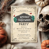 Volwassenen Halloween Party  Gothic Skull Kaart