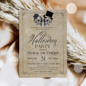 Volwassenen Halloween Party  Gothic Skull Kaart