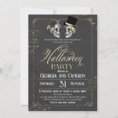 Volwassenen Halloween Party Gothic Skull Kaart (Voorkant)