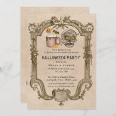 Volwassenen Halloween Party  Gothic Skull Kaart (Voorkant / Achterkant)