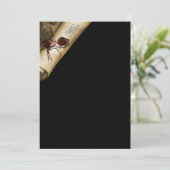 Volwassenen Halloween spider scroll Kaart (Staand voorkant)