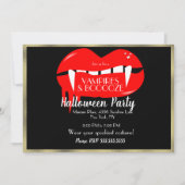 Volwassenen Halloween Vampire Party Red Black en G Kaart (Voorkant)