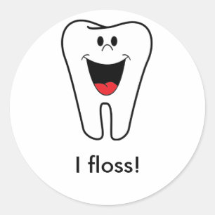 Volwassenen: Ik floss Ronde Sticker