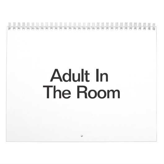 Volwassenen in de kamer kalender (Hoes)