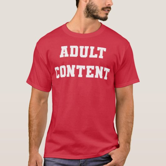 Volwassenen inhoud - vintage t-shirt (Voorkant)