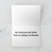 VOLWASSENEN IS NIET DIE HARDE *18e BIRTHDAY* KAART (Binnen)