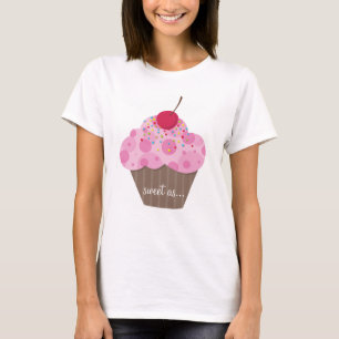 VOLWASSENEN KLEDING:: zoete cupcake T-shirt