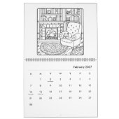 Volwassenen Kleurkalender Kalender (Feb 2027)
