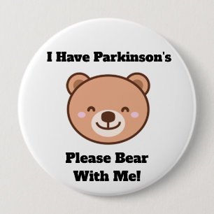 Volwassenen Knop Ik Heb Parkinson Ronde Button 4,0 Cm