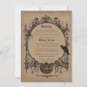 Volwassenen kostuum Halloween uitnodiging (Voorkant)