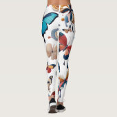 Volwassenen Legging Design – Kleurrijke Vlinders (Achterkant)