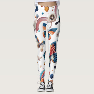 Volwassenen Legging Design – Kleurrijke Vlinders