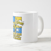 Volwassenen maken een grapje grote koffiekop (Voorkant rechts)