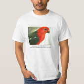 Volwassenen (mannen) Australian King Parrot T-shirt (Voorkant)