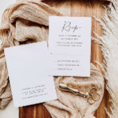 Volwassenen Moderne Kalligrafie Trouw RSVP Kaart