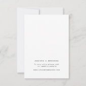 Volwassenen Moderne Kalligrafie Trouw RSVP Kaart (Achterkant)
