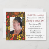 Volwassenen op verjaardag Fotouitnodiging Alle bla Kaart (Voorkant)