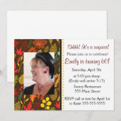 Volwassenen op verjaardag Fotouitnodiging Alle bla Kaart (Voorkant / Achterkant)