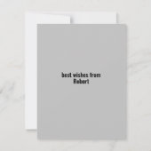 Volwassenen ouder wenskaart bedankkaart (Achterkant)