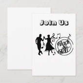 "VOLWASSENEN" PARTIJINVITATIE VOOR ELK VERWONEN VO KAART (Voorkant / Achterkant)