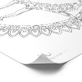 Volwassenen Poster Ballerina Mandala Dancer (Hoek)