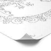 Volwassenen Poster Mandala Danser Dancer (Hoek)