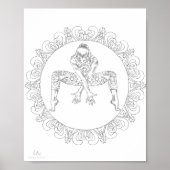 Volwassenen Poster Mandala Danser Dancer (Voorkant)