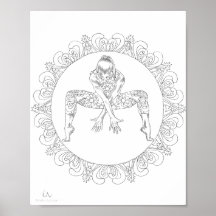 Volwassenen Poster Mandala Danser Dancer