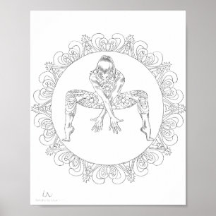 Volwassenen Poster Mandala Danser Dancer