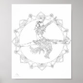 Volwassenen Poster Mandala Jazz Dancer (Voorkant)