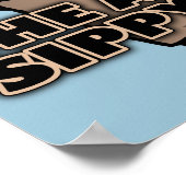 Volwassenen Poster met kraakbekertje (Hoek)