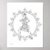 Volwassenen Poster Salsa Mandala Dancer (Voorkant)