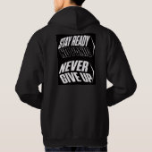 Volwassenen Pullover Hoodie blijf gefocust (Achterkant)