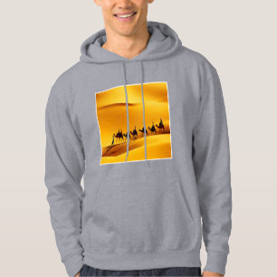 Volwassenen Pullover Hoodie grijs SAHARA TOERIS