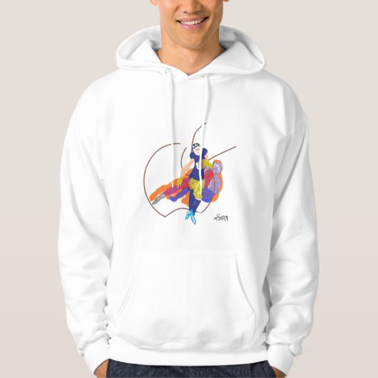 Volwassenen Pullover Hoodie: Touchdown (Voorkant)