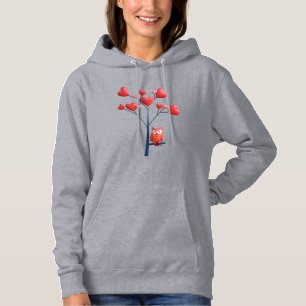 Volwassenen Pullover Hoodie - Uil Houdt Altijd Van