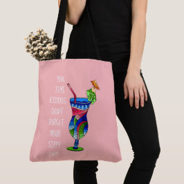 Volwassenen slurkbeker (roze), Cute Beach Tote Bag