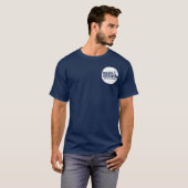 Volwassenen T-shirt: Groot Logo op achterzijde met T-shirt (Voorkant volledig)