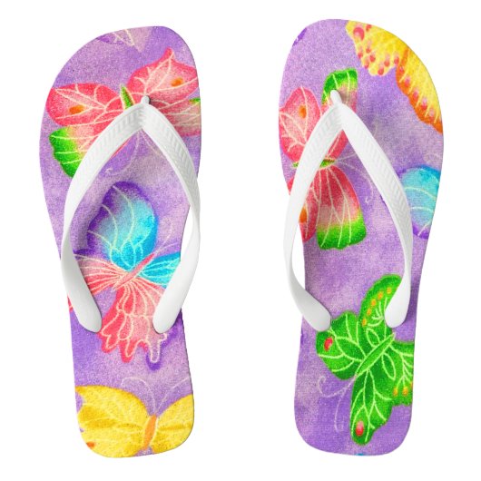 Volwassenen, Teenslippers met brede riem (Voetbed)