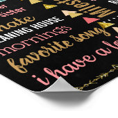 Volwassenen van Birthday-tasjespartij Poster (Hoek)