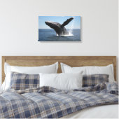 Volwassenen van de walvis canvas afdruk (Insitu (Slaapkamer))