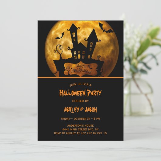 Volwassenen van het type Halloween Kaart (Staand voorkant)